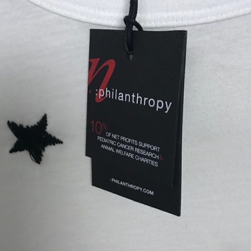 n:philanthropy White Palmer Star Bodysuit Tee - Picture 10 of 14